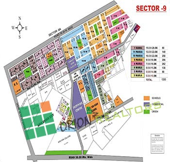 sector 9 Map